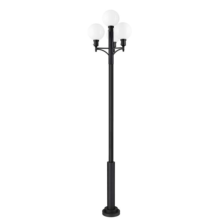 Image 5 Laurent by Z-Lite Black 34.5 inch 1 Light Outdoor Post Mount Fixture more views