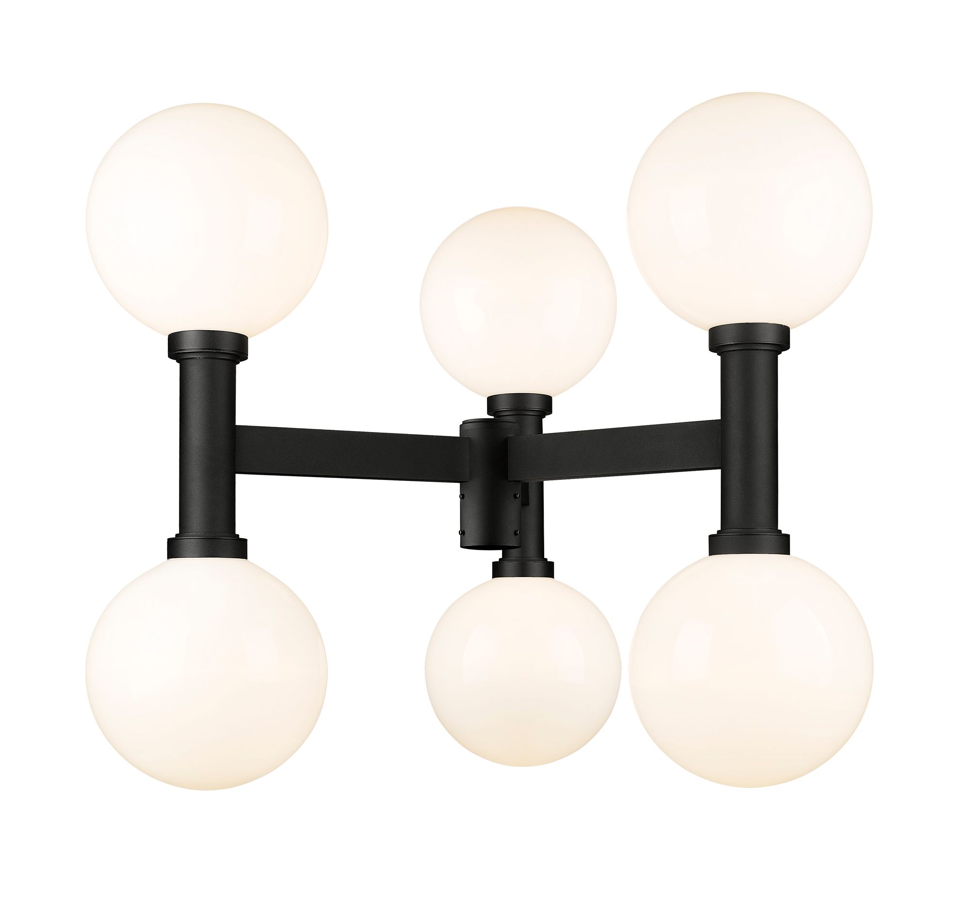 Thumbnail3 of Laurent by Z-Lite Black 34.5 inch 6 Light Outdoor Post Mount Fixture more views