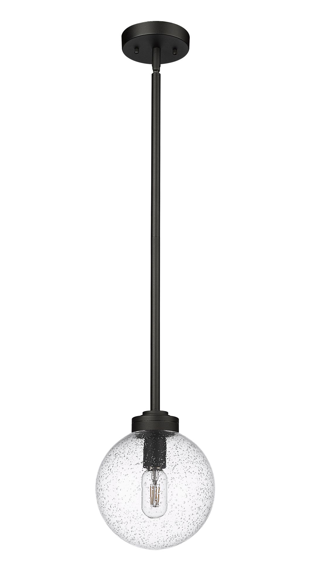 Image 7 Laurent by Z-Lite Black 8 inch 1 Light Outdoor Pendant more views