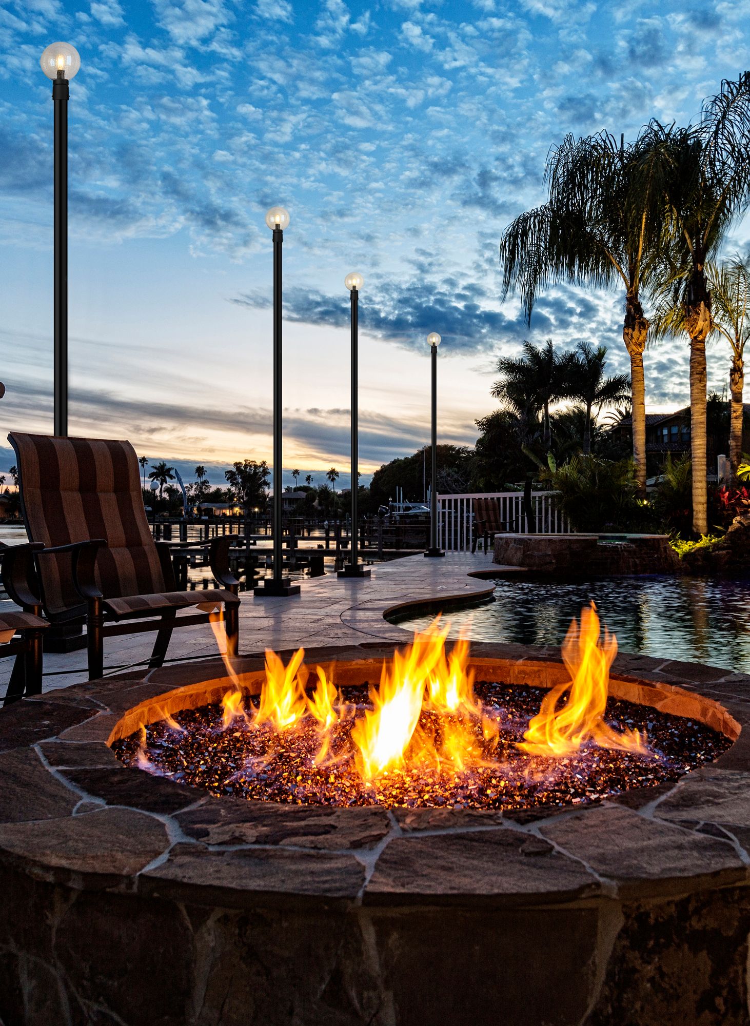 Image 4 Laurent by Z-Lite Black 85.25 inch 1 Light Outdoor Post Mounted Fixture more views