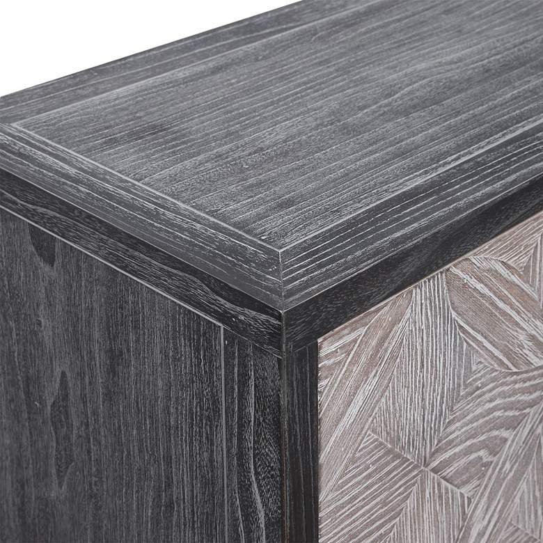 Image 3 Laurentia 36 1/2" Wide Black and Gray 2-Door Accent Cabinet more views