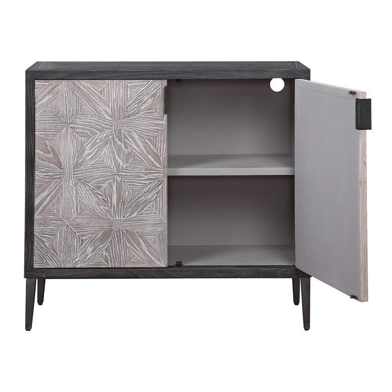 Image 6 Laurentia 36 1/2" Wide Black and Gray 2-Door Accent Cabinet more views