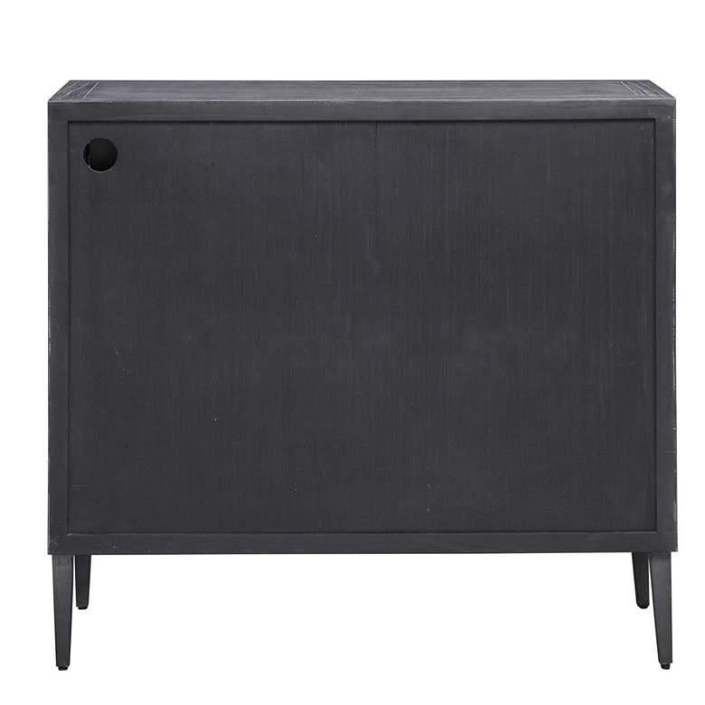 Image 7 Laurentia 36 1/2 inch Wide Black and Gray 2-Door Accent Cabinet more views