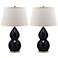Laurice Black Ceramic Table Lamps Set of 2