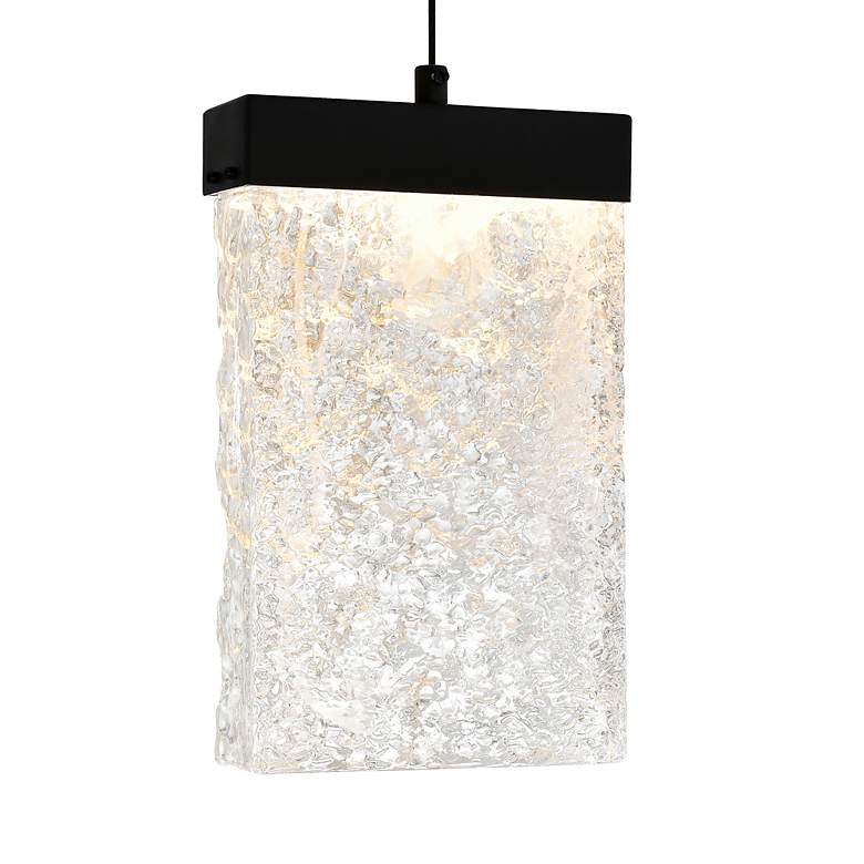 Image 5 Lava 12" Wide Black LED Multi-Light Pendant more views