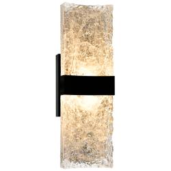 Lava 20" High Black LED Wall Sconce
