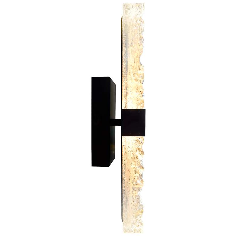 Image 2 Lava 20" High Black LED Wall Sconce more views
