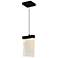Lava 6" Wide Black and Clear Crystal LED Mini Pendant