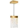 1_Lava 6" Wide Brass LED Mini Pendant