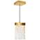 Lava 6" Wide Brass LED Mini Pendant