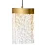 3_Lava 6" Wide Brass LED Mini Pendant more views