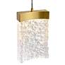 4_Lava 6" Wide Brass LED Mini Pendant more views
