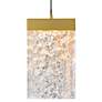 5_Lava 6" Wide Brass LED Mini Pendant more views