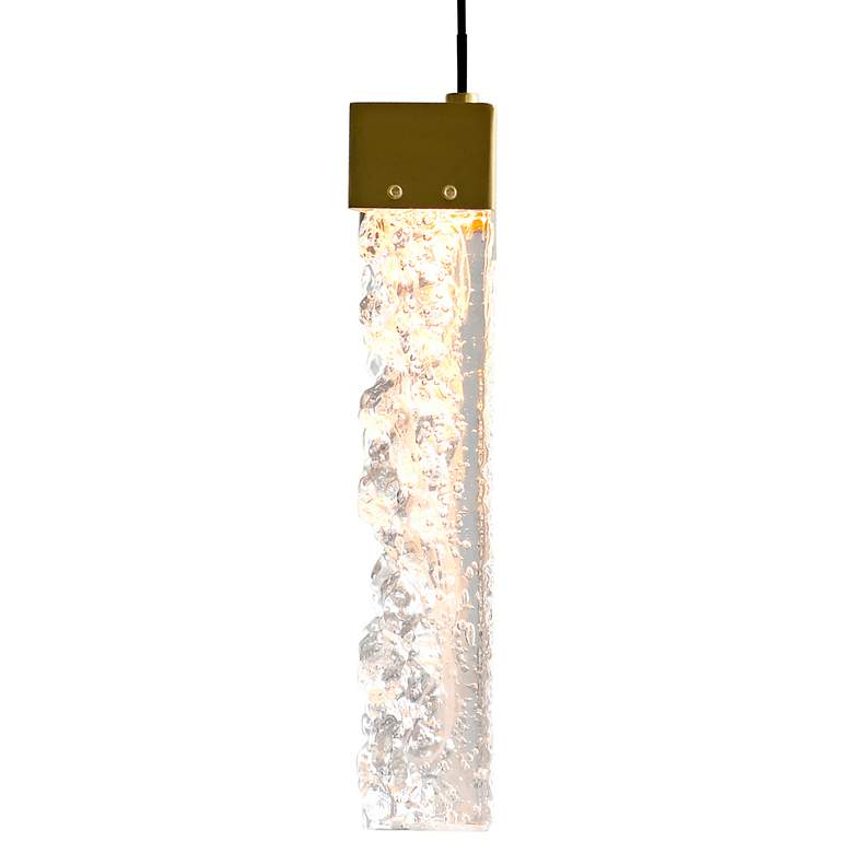 Image 6 Lava 6" Wide Brass LED Mini Pendant more views
