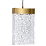 7_Lava 6" Wide Brass LED Mini Pendant more views