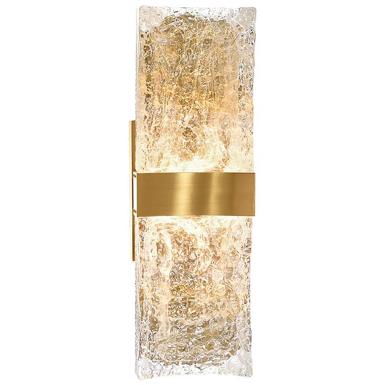 Image 1 Lava Integrated LED Brass Wall Light