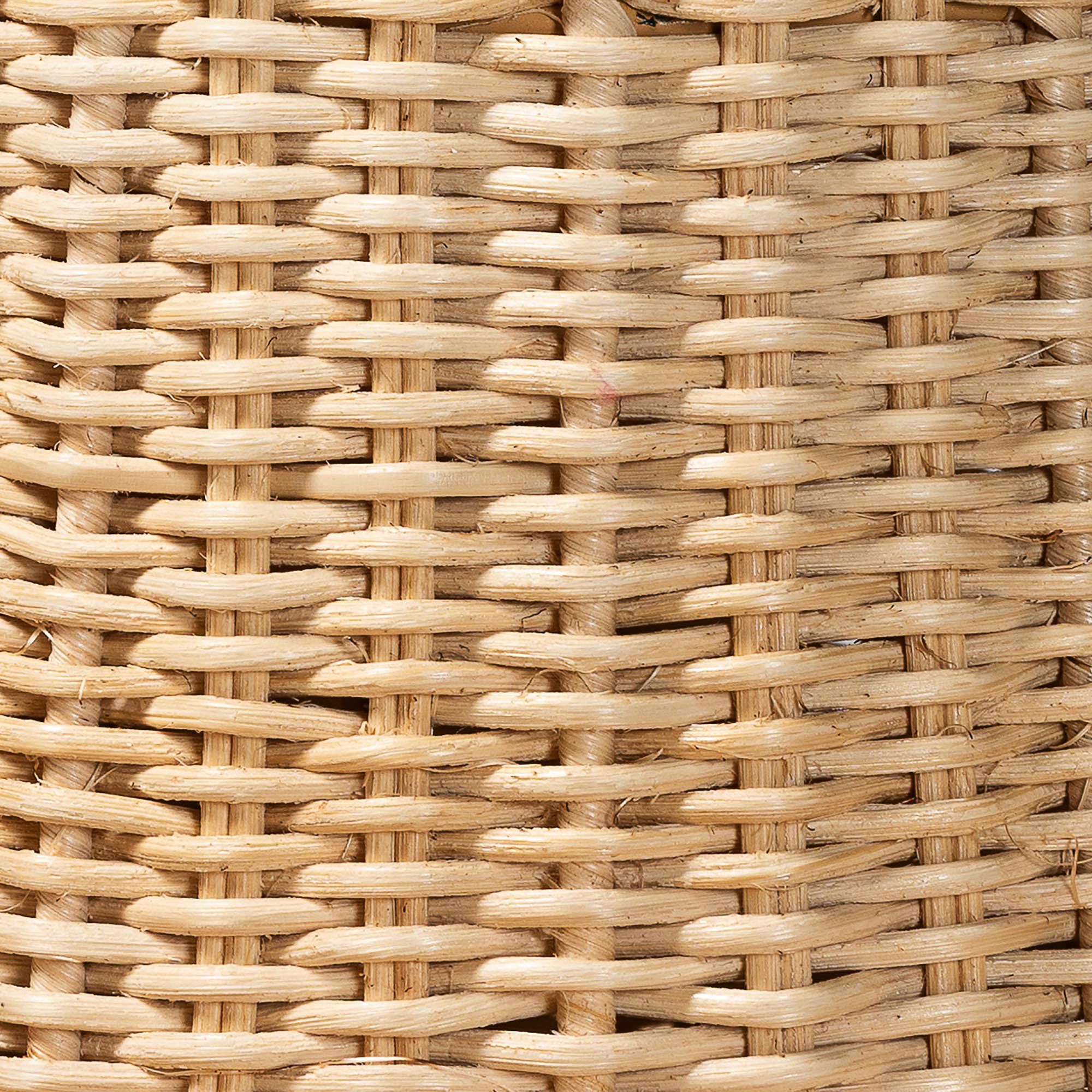 Image 5 Lavada Natural Scalloped Rattan Pendant Lamp Shade 21.75x11.75 more views