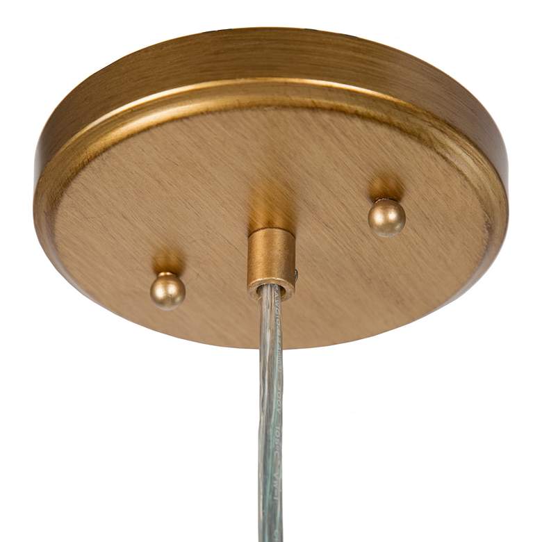 Image 5 Lavaje 6 1/2"W Gold Iron Seeded Glass Mini Pendant Light more views