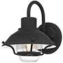 2_Lavalier 1-Light Mottled Black Outdoor Wall Lantern