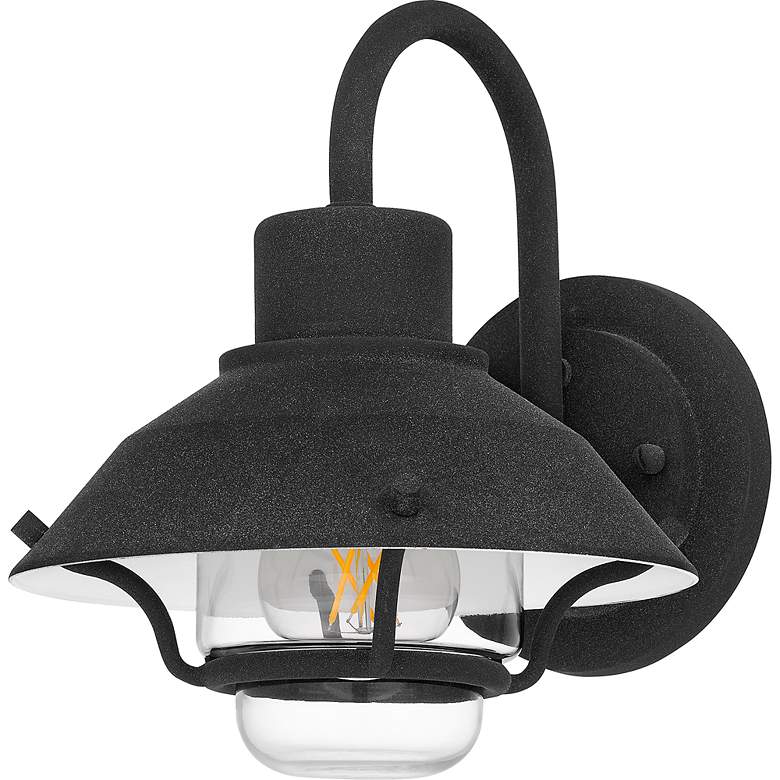 Image 4 Lavalier 1-Light Mottled Black Outdoor Wall Lantern more views