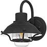 4_Lavalier 1-Light Mottled Black Outdoor Wall Lantern more views
