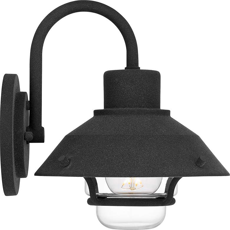 Image 6 Lavalier 1-Light Mottled Black Outdoor Wall Lantern more views
