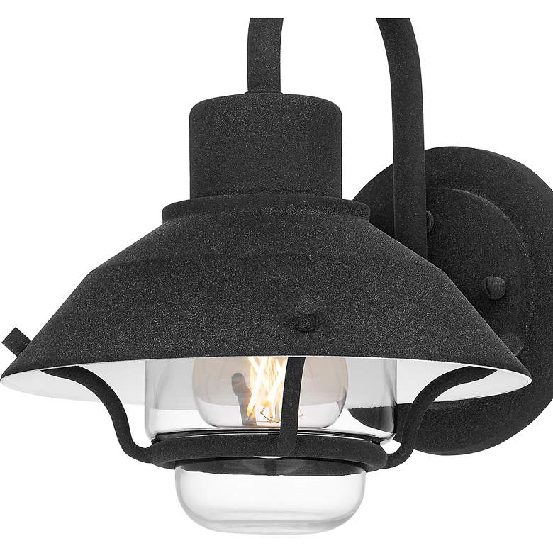 Image 7 Lavalier 1-Light Mottled Black Outdoor Wall Lantern more views