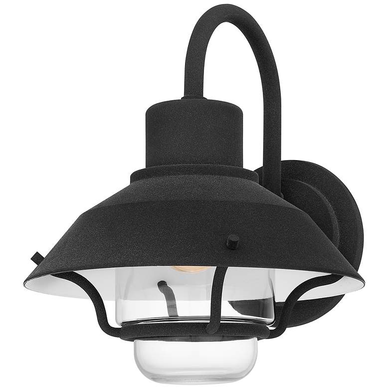 Image 2 Lavalier 1-Light Mottled Black Outdoor Wall Lantern