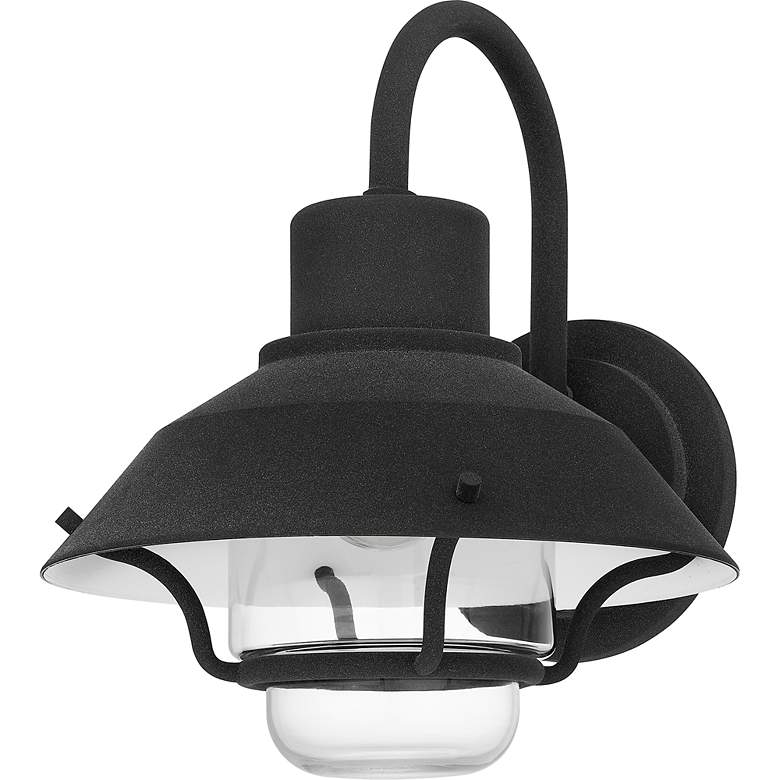 Image 4 Lavalier 1-Light Mottled Black Outdoor Wall Lantern more views