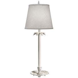 Image2 of Lavasseur Distressed White Buffet Table Lamp