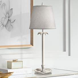 Image1 of Lavasseur Distressed White Buffet Table Lamp