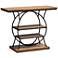 Lavelle 39" Wide Walnut Brown Wood 2-Shelf Console Table
