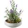 Lavender and Mixed Herbs 21"H Faux Plant in Bowl