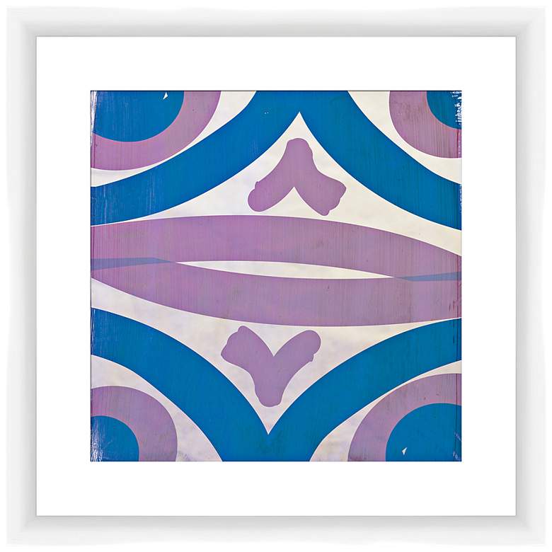 Image 1 Lavender and Teal Transitions I 17 1/2" Square Wall Art