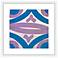 Lavender and Teal Transitions I 17 1/2" Square Wall Art