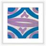Lavender and Teal Transitions I 17 1/2" Square Wall Art