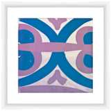 Lavender and Teal Transitions II 17 1/2&quot; Square Wall Art