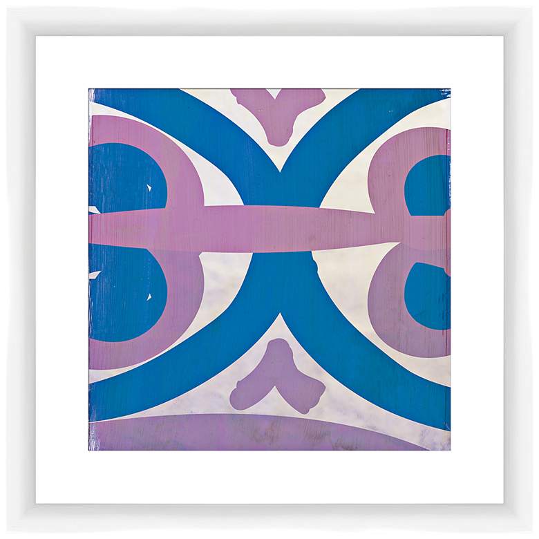 Image 1 Lavender and Teal Transitions II 17 1/2" Square Wall Art