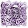 Lavender Rosettes Drum Lamp Shade 5x5x4.75 (Clip-On)