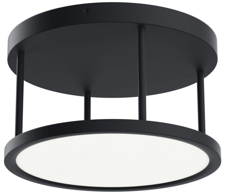 Thumbnail1 of Lavi Matte Black Semi Flush Light
