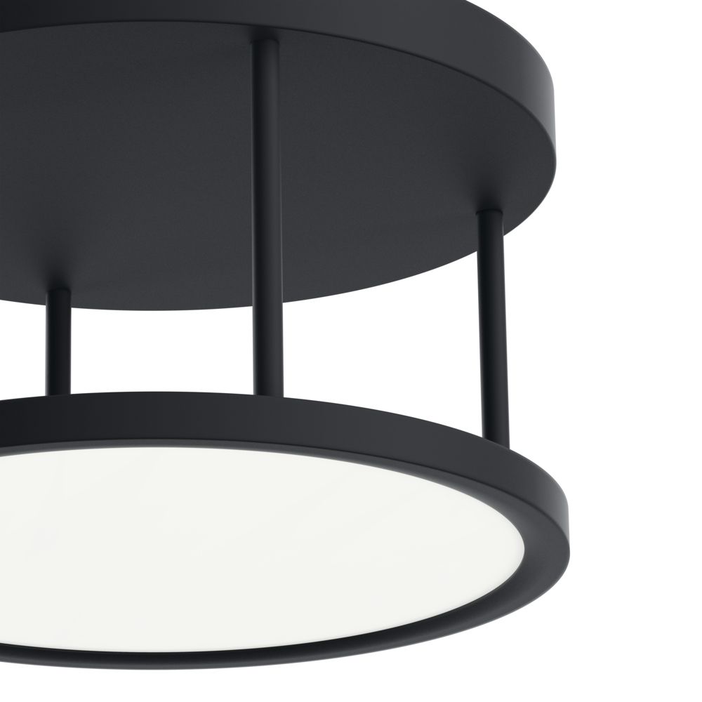 Thumbnail2 of Lavi Matte Black Semi Flush Light more views