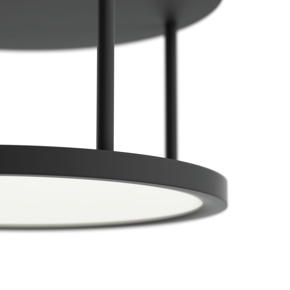 Thumbnail3 of Lavi Matte Black Semi Flush Light more views