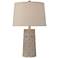 Lavinia 24 1/2" High Carved Stone Motif Table Lamp