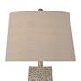 3_Lavinia 24 1/2" High Carved Stone Motif Table Lamp more views