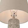 4_Lavinia 24 1/2" High Carved Stone Motif Table Lamp more views