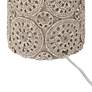 7_Lavinia 24 1/2" High Carved Stone Motif Table Lamp more views