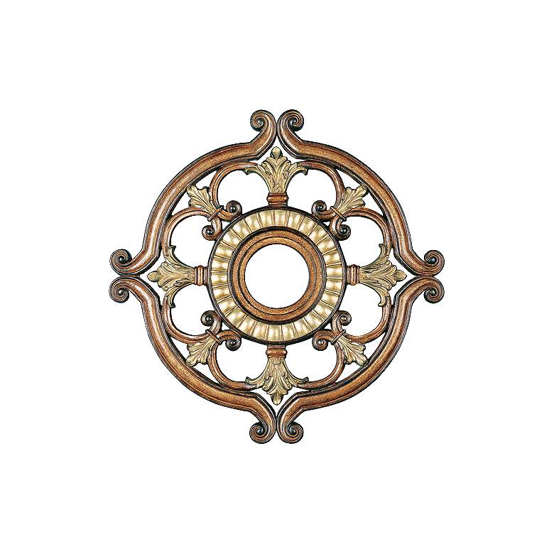 Image 1 Lavonia 18" Wide Venetian Patina Ceiling Medallion