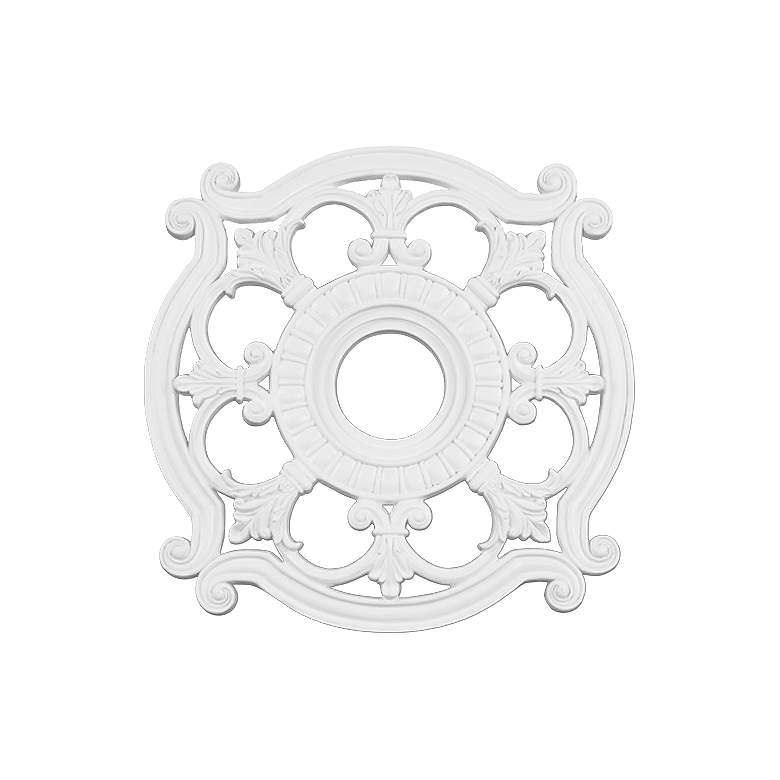 Image 1 Lavonia 23 1/2" Wide White Ceiling Medallion
