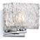 Lavonia Chrome 5 1/4" High Molten Glass Wall Sconce