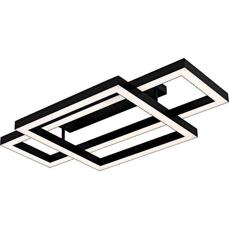 Image 5 Lawless Integrated LED Matte Black Semi-Flush Mount with CCT Switch more views